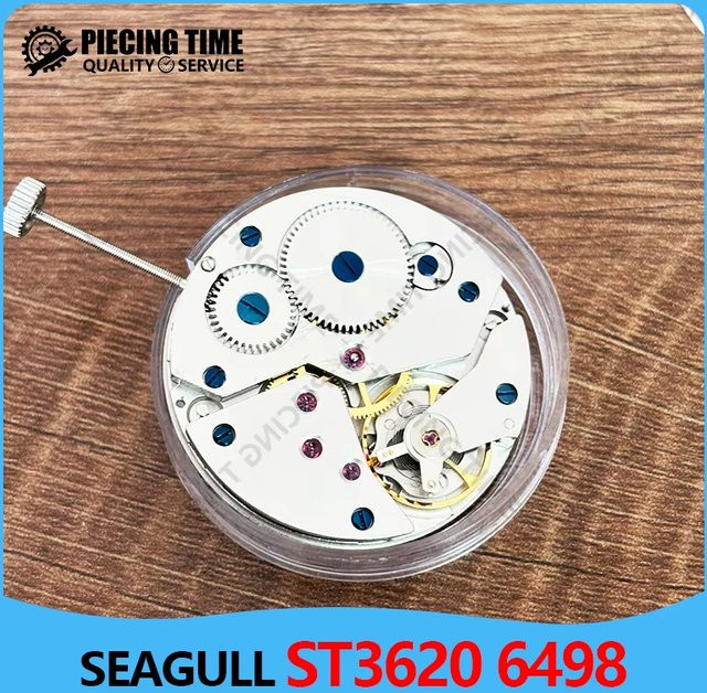 Seagull Mechanisches Uhrwerk, Handaufzugswerk, Messing, Silber, Unisex - Bild 1