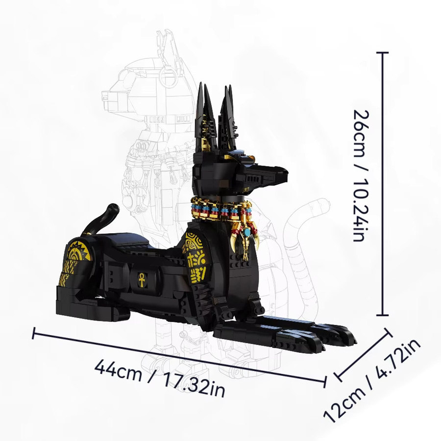FUNXINEE Mechanische Pharao Hund Bausteine Set, Tiere - Bild 4
