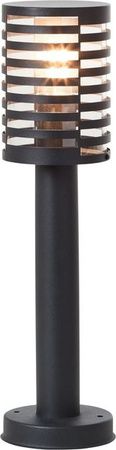 Brilliant Venlo Außensockelleuchte Schwarz matt aus Edelstahl und Kunststoff mit E27 Fassung, Höhe: 50 cm