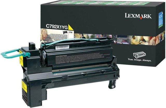 Lexmark Original Tonerpatrone Gelb für Lexmark C792 und X792 (C792X1YG) - Bild 1