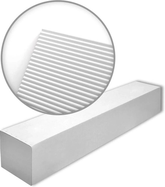 NOEL & MARQUET NMC CANELÉ S-Box ARSTYL 3D Wandpaneele Set mit 6 Zierelementen in Weiß für moderne geometrische Wandgestaltung (12 m²) - Bild 1
