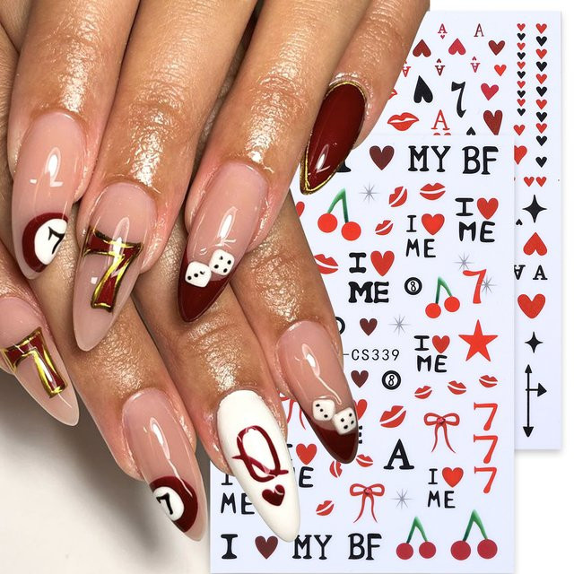 SWEET TREND Nagelaufkleber, 2 Stück, Unisex - Bild 1