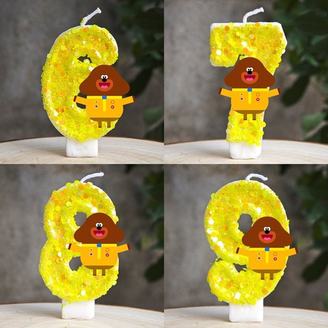 Bandai Hey Duggee Geformte Kuchenkerze, Geburtstags-Dessert-Tisch-Dekoration - Bild 1