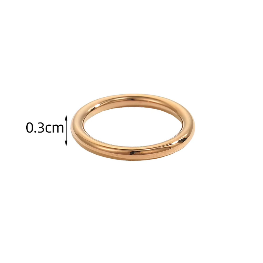 CARLIDANA Ring, vergoldet, Edelstahl, Gold, Unisex - Bild 2