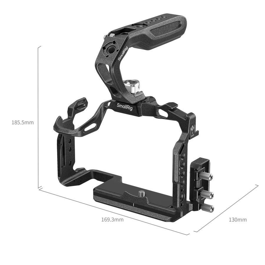 SmallRig Black Mamba Cage Kit für Panasonic S1R II, S1 II und S1 IIE mit integrierter Arca-Swiss Schnellwechselplatte in Schwarz - Bild 2