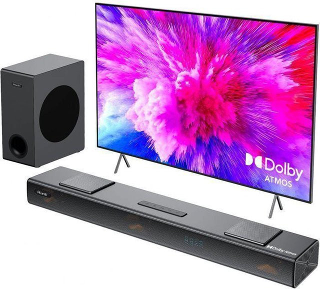 HIWILL Soundbar A312 in Schwarz mit 400 W, Dolby Atmos, Bluetooth und 3.1.2 Kanälen - Bild 1