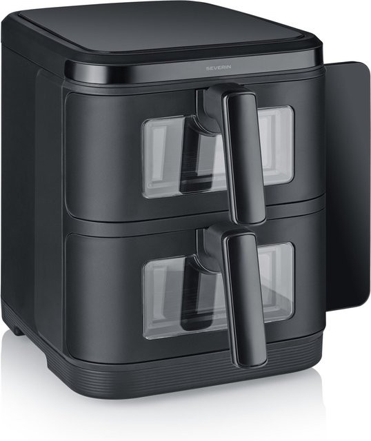 Severin S-Fry Duo Stack Doppel-Heißluftfritteuse FR 2468 Schwarz - Bild 2