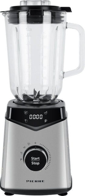 Pierre Standmixer BL5100 in Silber mit Edelstahl und Glasbehälter - Bild 1