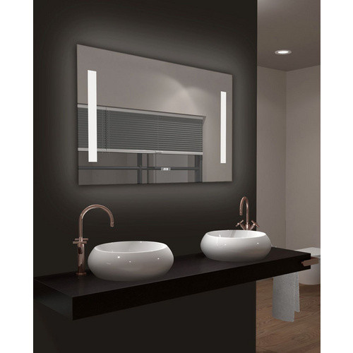 TALOS LED-Badspiegel in Silber mit Aluminiumrahmen, B/H: 80 x 60 cm - Bild 3