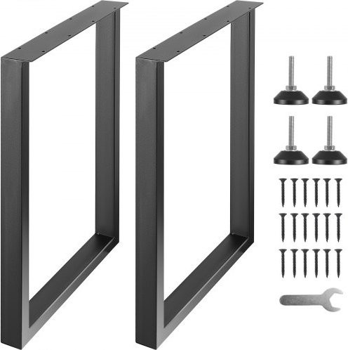 VEVOR 2er-Set Tischgestell aus Kohlenstoffstahl in Schwarz, Höhe: 71,1 cm, Tragfähigkeit: 454 kg - Bild 1