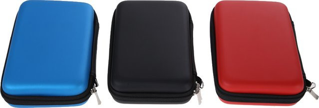 EVA Aufbewahrungstasche in Rot für Nintendo 3DS XL und New Nintendo 3DS XL sowie Powerbanks und SSD-Festplatten - Bild 1