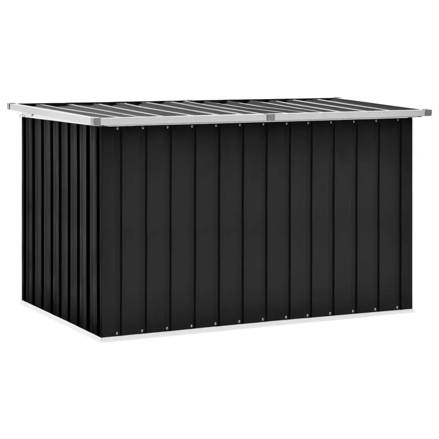 vidaXL Gartenbox aus verzinktem Stahl und Kunststoff in Anthrazit, B/T/H: 149 x 99 x 93 cm - Bild 2