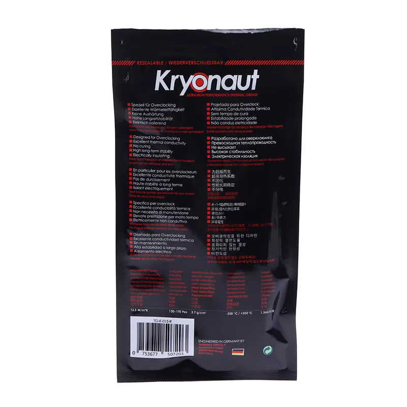 Thermal Grizzly Kryonaut Extreme KE Wärmeleitpaste für CPU und GPU, 5,5 g - Bild 2