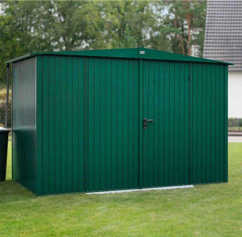 Ecostar Gerätehaus Trend-S aus Metall in Grün, B/H/T: 302,8 x 219,4 x 238 cm - Bild 4