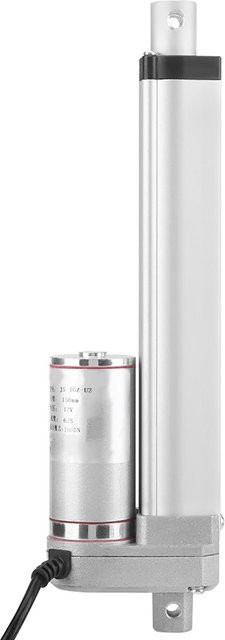 DC 12V Elektrischer Linearantrieb mit 140 kg Maximalkraft und 150 mm Hubweg in Silber - Bild 1