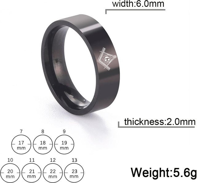 LIKGREAT Fingerring Edelstahl, Gold, Unisex - Bild 1
