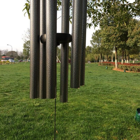Yiran Furniture Retro Windspiel aus Metall und Aluminiumrohr als hängende Garten Dekoration in Ancient Bronze