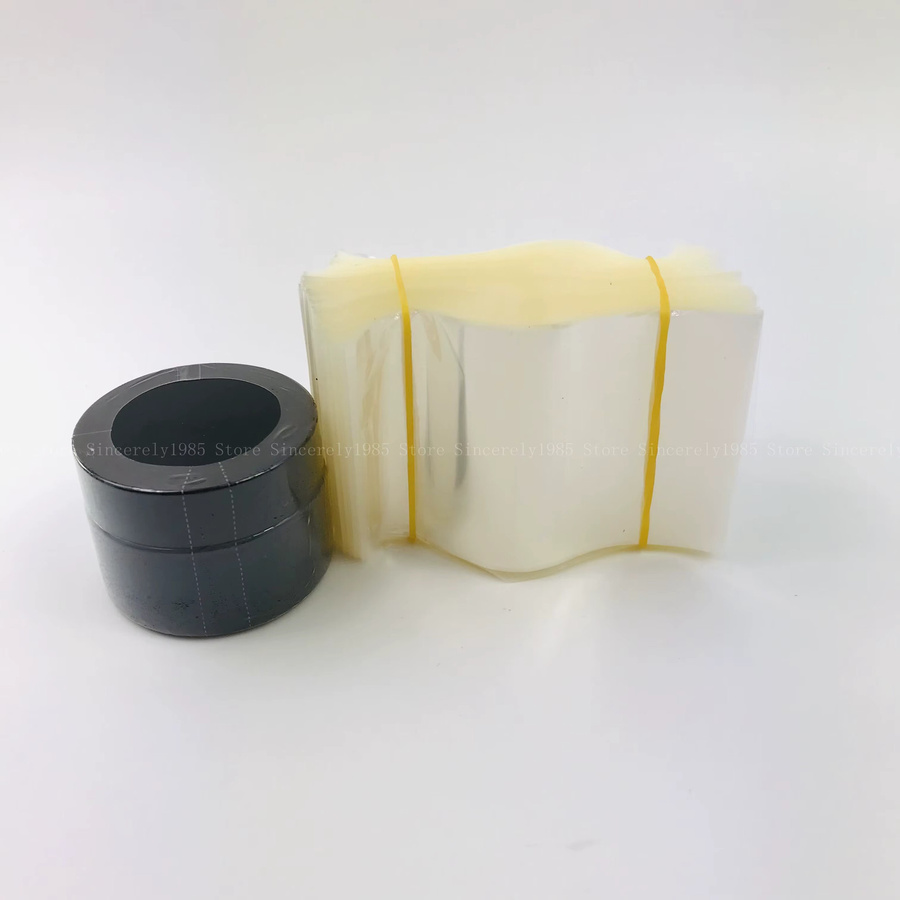 200 Stück transparente PVC Schrumpffolien Beutel zum Heißversiegeln für Creme, Kerzen und Gläser - Bild 1