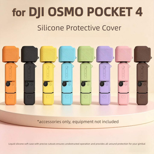 Kratzfeste Silikon-Schutzhülle in Macaron-Farben für deine DJI OSMO Pocket 3 und Pocket 4 Actioncam - Bild 1