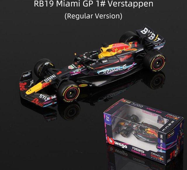 Bburago Red Bull Racing Verstappen F1 Legierungsauto, 1:43, ab 14 Jahre - Bild 1