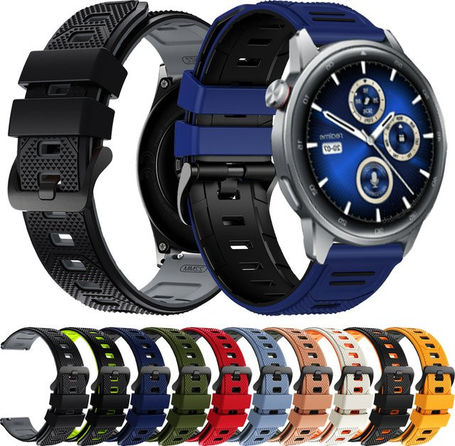 Realme Smartwatch-Armband, Silikon, Bicolor, 22 mm, Unisex - Bild 1