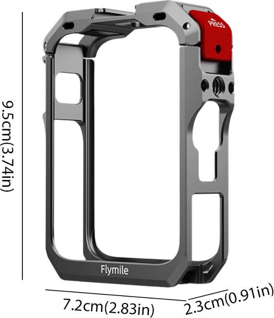 DJI OSMO 360 Panorama Kamera Metall Kaninchen Käfig Schutzrahmen Expansion Case in Grau - Bild 1