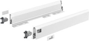 Hettich MB-Schubkastenzarge ArciTech Flexible Set 9149265 in Anthrazit und Weiß, Tiefe: 450 mm - Bild 1