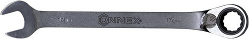 Connex Knarrengabelringschlüssel aus Stahl in Silber, Schlüsselgröße: 17 mm - Bild 1