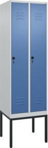 C+P Spind Classic PLUS Spind mit 2 Abteilen, Gestell aus Stahl, Sicherheits-Drehriegel und 3 Garderobenhaken, H x B x T: 212,0 x 60,0 x 50,0 cm - Bild 1