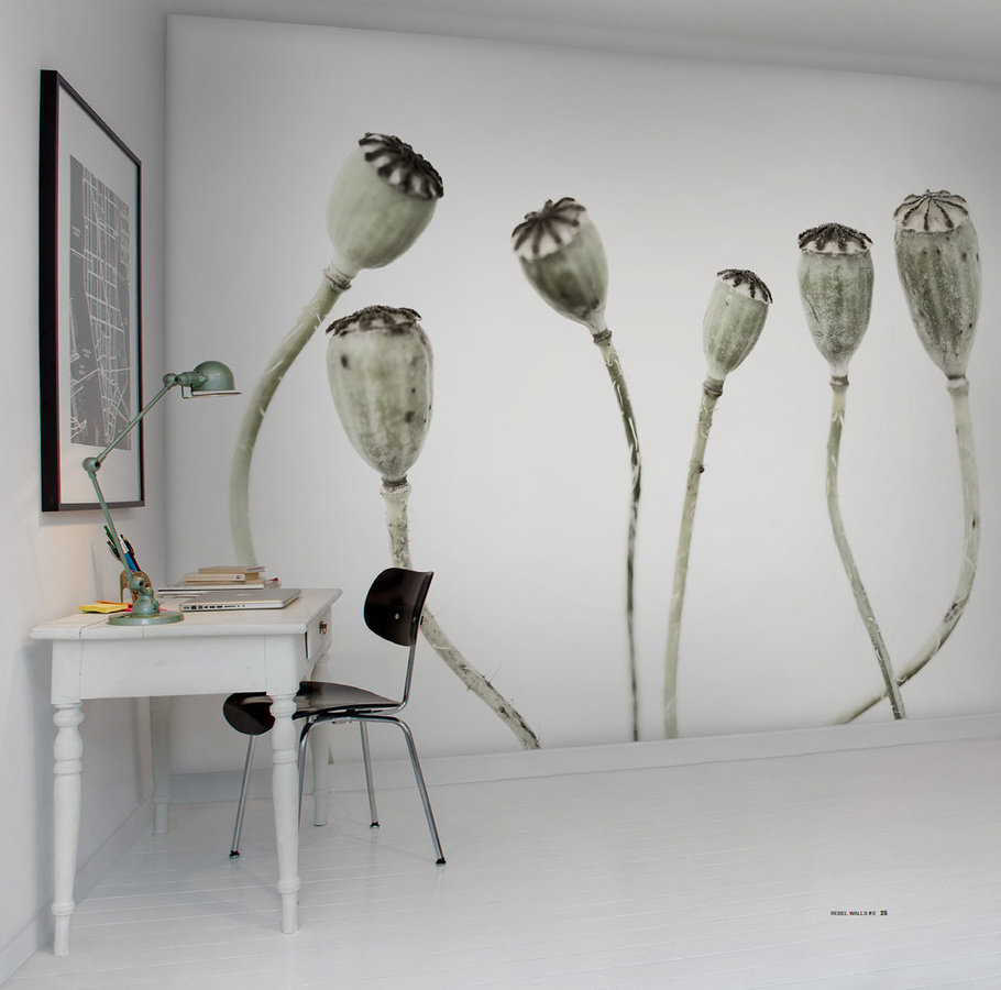 Rebel Walls Mural Simple Seedpod Wandtattoo in Grau - Bild 2
