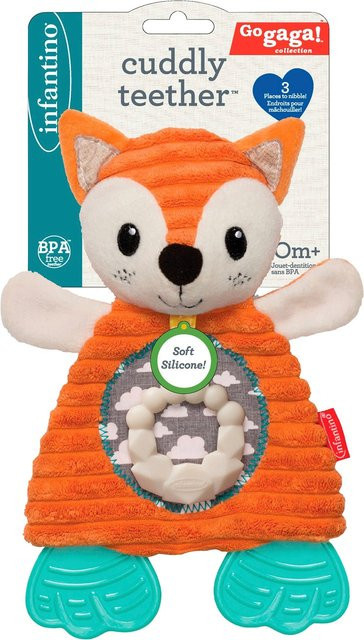 Infantino Schmusetuch mit Beißecken Fuchs Go gaga, ab 0 Jahre - Bild 1