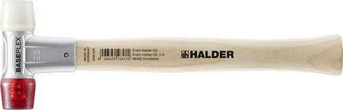 Halder Baseplex Schonhammer mit ergonomischem Griff in Rot/Weiß, 27 cm Länge, 215 g - Bild 1