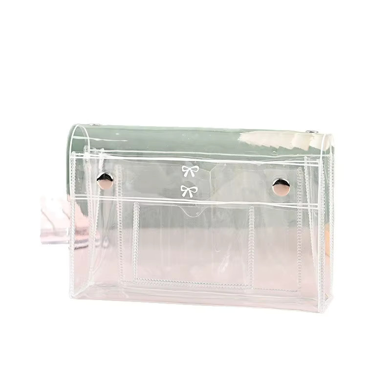 CHENJ 4-lagige transparente Kosmetiktasche aus PVC als Reise-Organizer und Federmäppchen - Bild 2