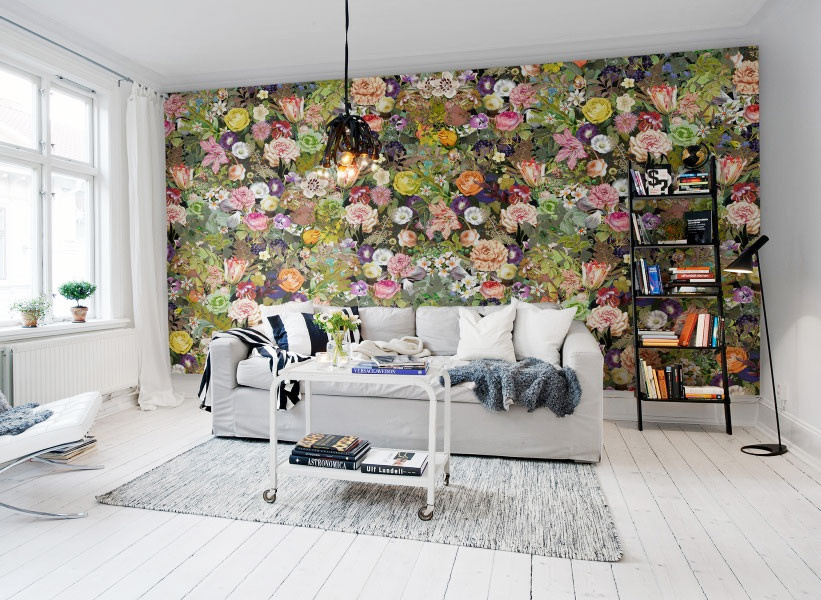 Rebel Walls Wandtattoo Meadow in Mehrfarbig mit floralem Design - Bild 1
