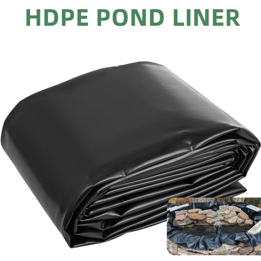 Verstärkte HDPE Teichfolie Schwarz 0,5 mm Wasserdichte Fischteich-Membran für Koi-Teiche und Gartenbrunnen - Bild 2