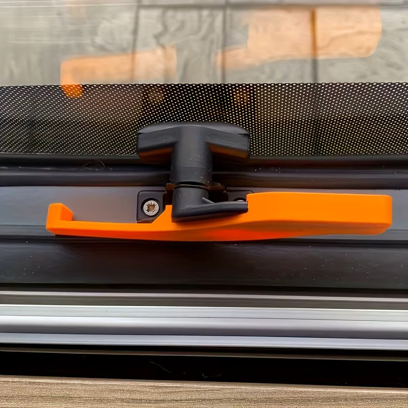 2-teiliges Sicherheitsschloss-Set für Wohnmobile und Fenster in Orange, kompatibel mit PolyPlastic - Bild 4