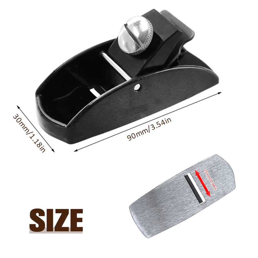 Toorise Mini-Handschaaf in Schwarz, professioneller manueller Holzhobel zum Glätten und Trimmen für präzise Holzbearbeitung - Bild 6