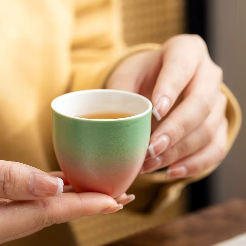 Guochao Master Cup Keramik Teetasse Set in Mehrfarbig mit Geschenkbox - Bild 2