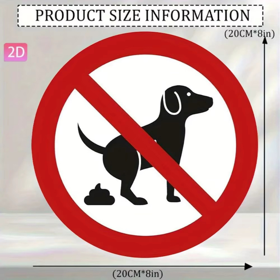 CIFbuy Vintage Cartoon-Hund Metallschild aus Aluminium, Rund, Mehrfarbig, Durchmesser: 20 cm - Bild 2