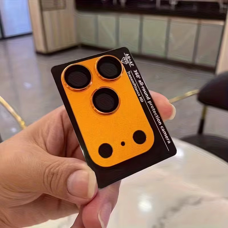 Matte Schutzfolie für Apple iPhone 18 Pro Max und iPhone 17 Pro Max mit vollständiger Linsenabdeckung und Metallrahmen in Schwarz - Bild 4