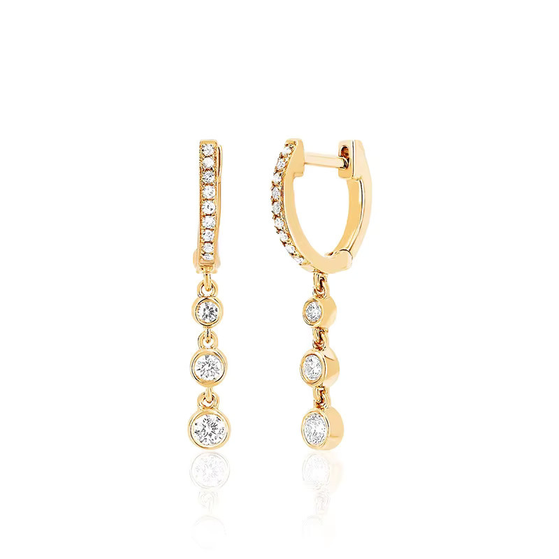 Yuedane Ohrringe, Edelstahl, Gold, Zirkonia, Damen - Bild 2