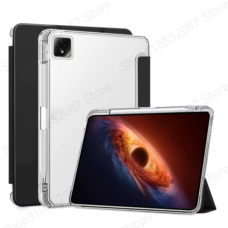Flio Schutzhülle für Honor MagicPad 4 12,3 Zoll aus PU-Leder mit Stifthalter und Silikonhülle in Schwarz - Bild 2