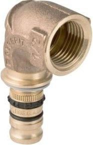 Geberit Mepla Übergangsbogen 90 Grad aus Messing mit Innengewinde d= 32mm x Rp 1 - Bild 1