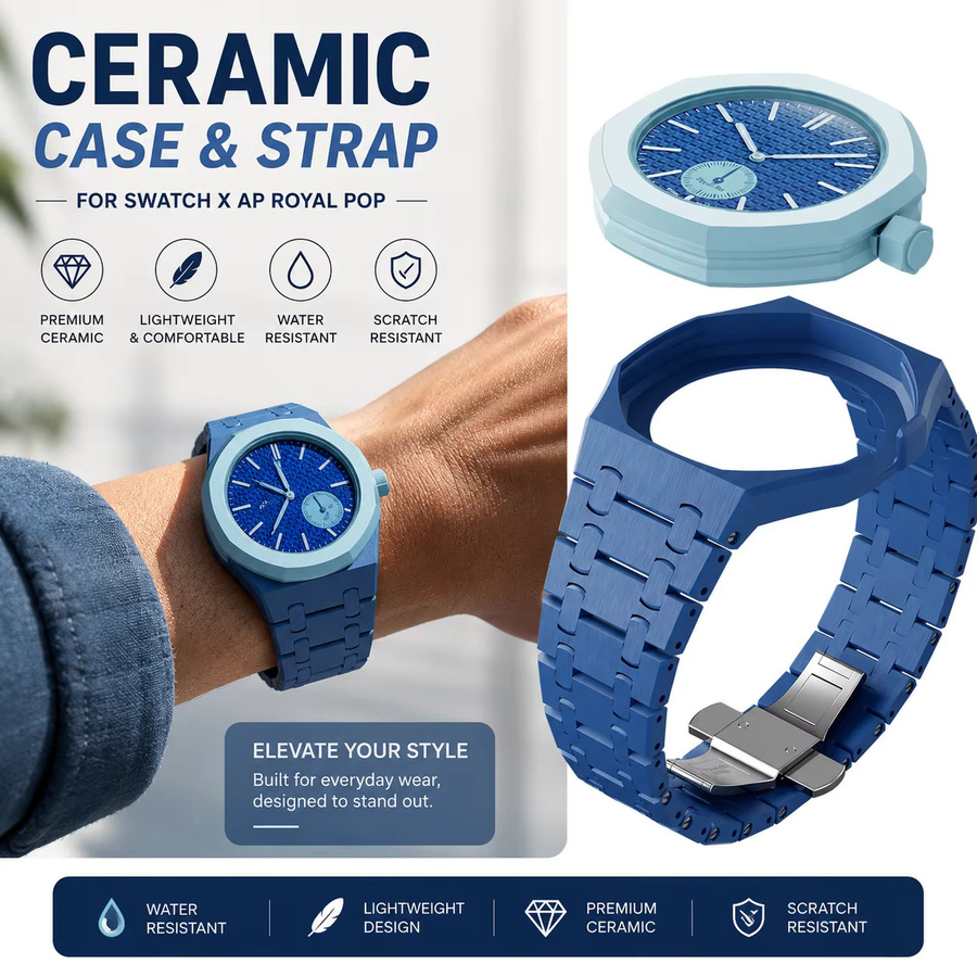 Keramik-Modifikationskit für Swatch X AP Royal POP, Biokeramik-Armband - Bild 1
