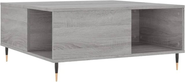 vidaXL Couchtisch modern in Grau aus Holzwerkstoff und Metall, B/T/H: 80 x 80 x 36,5 cm - Bild 1