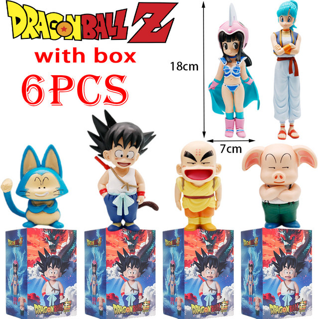 Bandai Dragon Ball Z Anime-Figuren, 6-teiliges Set, PVC, Bunt - Bild 1