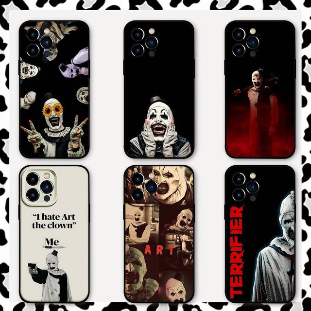 The Clowns Horrors T Terrifier Handyhülle aus weichem TPU für iPhone 17 16 15 14 13 12 11 Pro Max Plus Mini - Bild 1