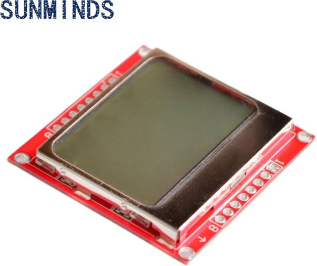 LCD-Adapterplatine für Nokia 5110 mit blauer Hintergrundbeleuchtung - Bild 1