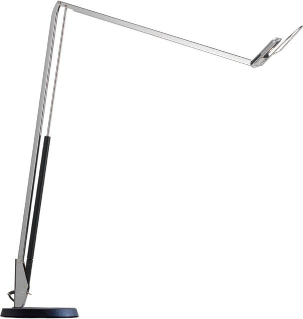 Belux Lifto LED-Tischleuchte in Chrom, dimmbar und verstellbar, warmweißes Licht (3000K) - Bild 1
