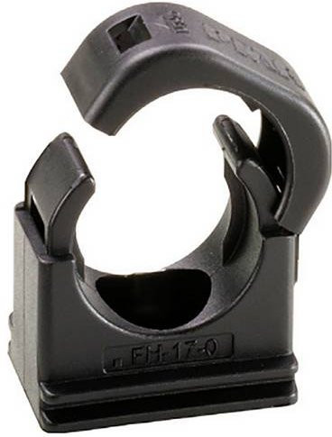 ABB EcoGuard PMA Conduit-support BFH-17-RP Schlauchhalter Gerade, Schwarz, 100 Stück - Bild 1